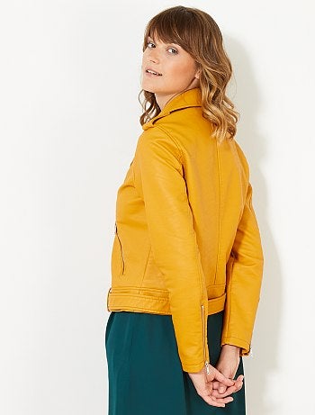 Blusão em pele sintética - Kiabi