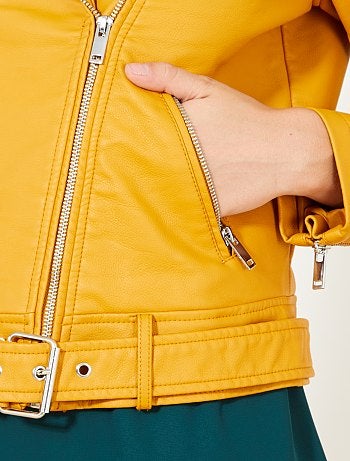 Blusão em pele sintética - Kiabi