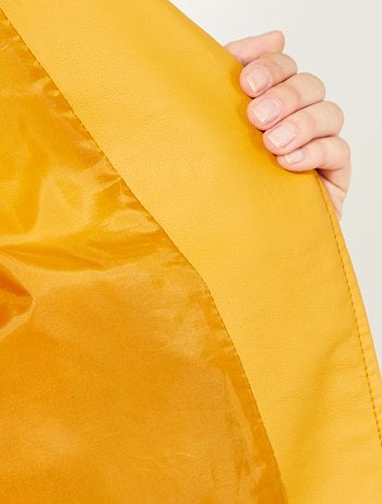 Blusão em pele sintética - Kiabi