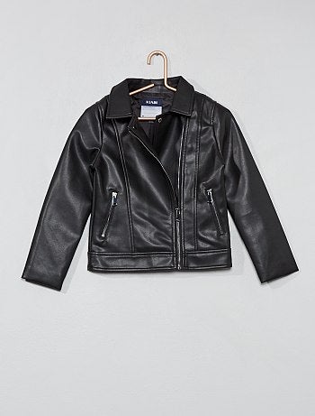 Menina 3-12 anos - Blusão em pele sintética - Kiabi