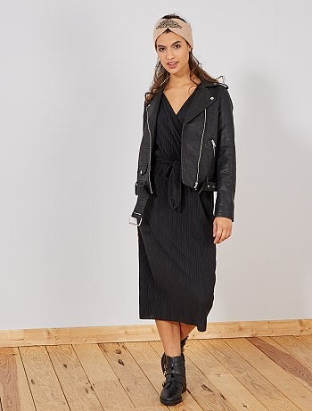 Blusão em pele sintética - Kiabi