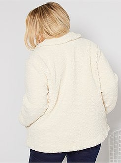 Blusão em sherpa - Kiabi