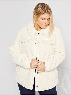 Blusão em sherpa - Kiabi