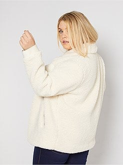 Blusão em sherpa - Kiabi