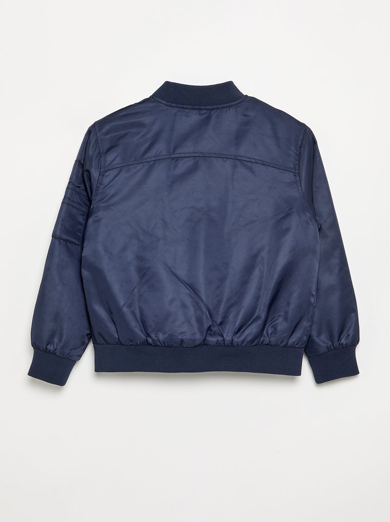 Blusão estilo aviador Azul - Kiabi