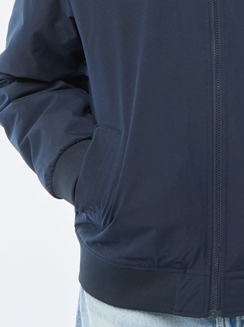 Blusão estilo aviador com bolso com fecho no braço Azul - Kiabi