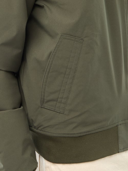 Blusão estilo aviador com bolso com fecho no braço - Kiabi