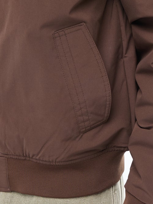 Blusão estilo aviador com bolso com zíper na manga - Kiabi