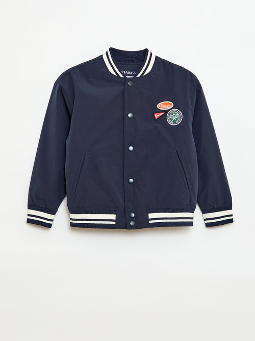 Blusão estilo aviador com botões de pressão - Kiabi