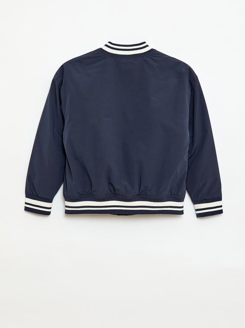 Blusão estilo aviador com botões de pressão - Kiabi