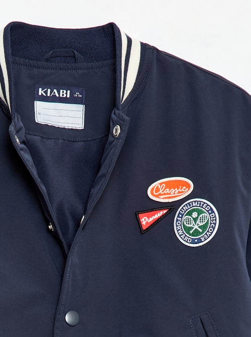 Blusão estilo aviador com botões de pressão - Kiabi