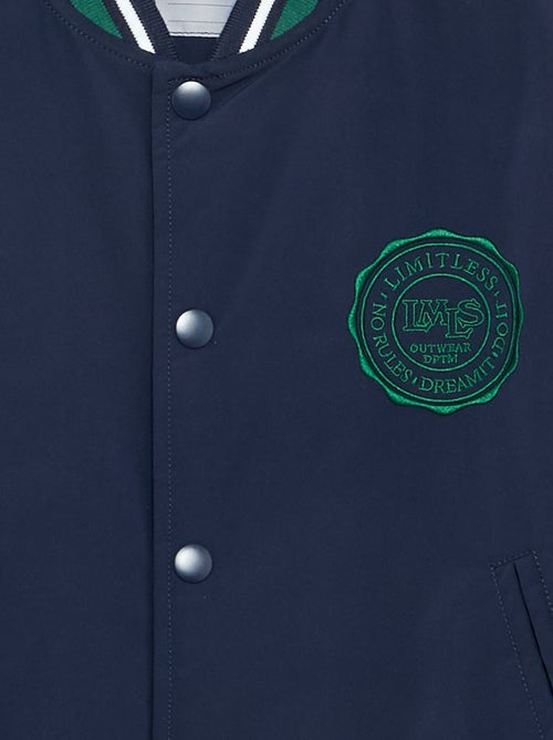 Blusão estilo campus americano - Kiabi