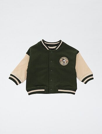 Blusão estilo campus 'Snoopy'