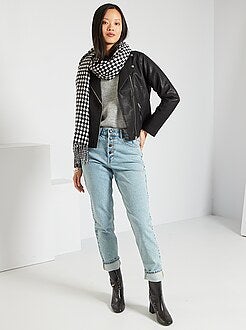 Blusão estilo motard - Kiabi