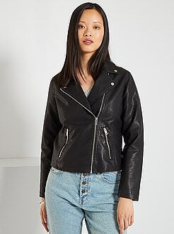 Blusão estilo motard - Kiabi