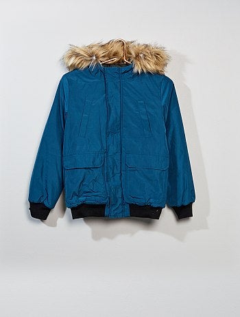 Blusão estilo 'Piloto' com capuz - Kiabi