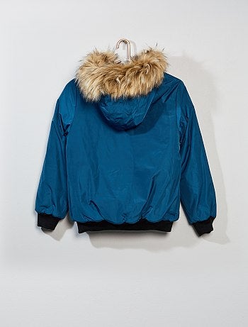 Blusão estilo 'Piloto' com capuz - Kiabi