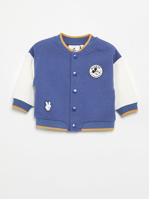 Blusão estilo universitário \'Mickey\' \'Disney\' - Kiabi Blusão estilo universitário \'Mickey\' \'Disney\' - Kiabi