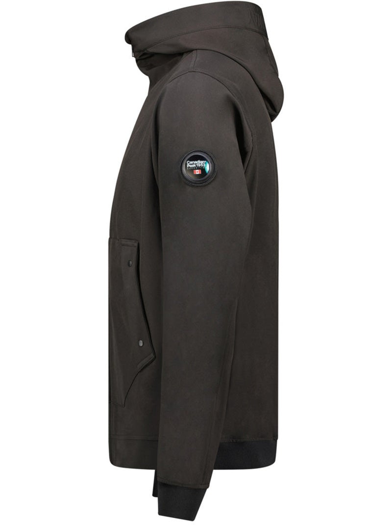 Blusão fino com capuz abraleak – canadian peak Preto - Kiabi