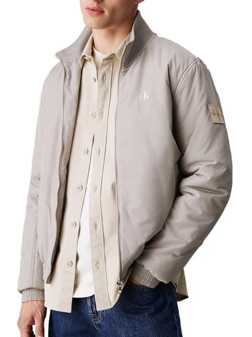 Blusão harrington cinzento para homem calvin klein jeans - Kiabi Blusão harrington cinzento para homem calvin klein jeans - Kiabi