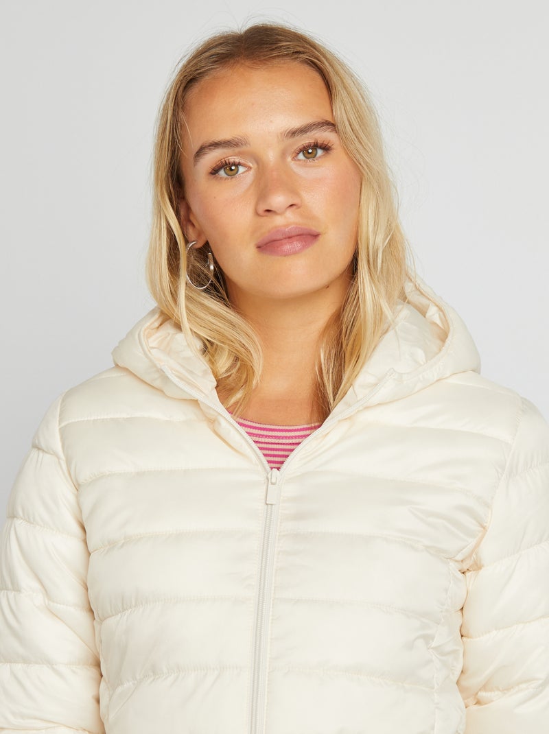 Blusão leve acolchoado BRANCO - Kiabi