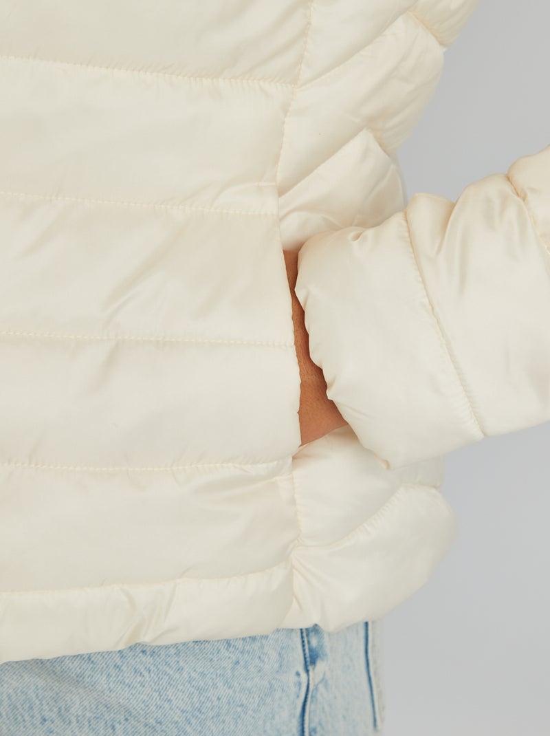 Blusão leve acolchoado BRANCO - Kiabi