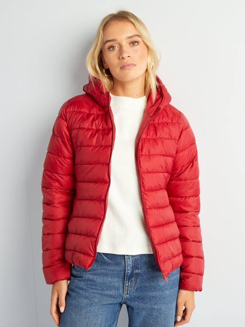 Blusão leve acolchoado VERMELHO - Kiabi