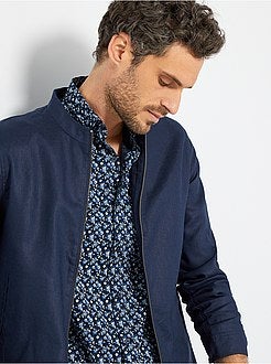 Blusão leve em linho e algodão - Kiabi