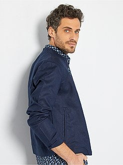 Blusão leve em linho e algodão - Kiabi