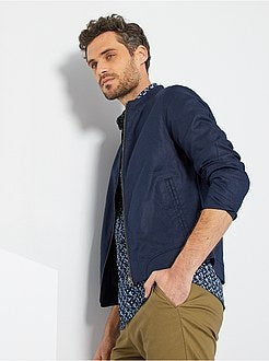 Blusão leve em linho e algodão - Kiabi