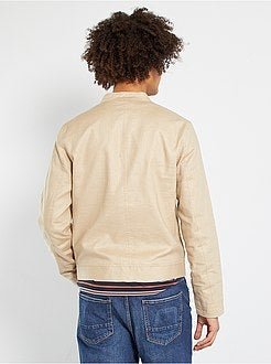 Blusão leve em linho e algodão - Kiabi