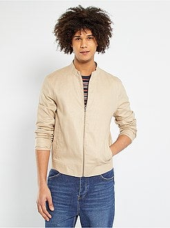 Blusão leve em linho e algodão - Kiabi