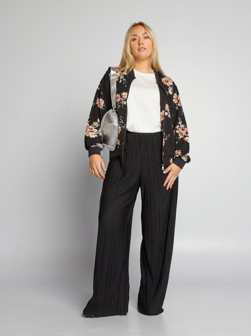 Blusão leve tipo bomber PRETO - Kiabi