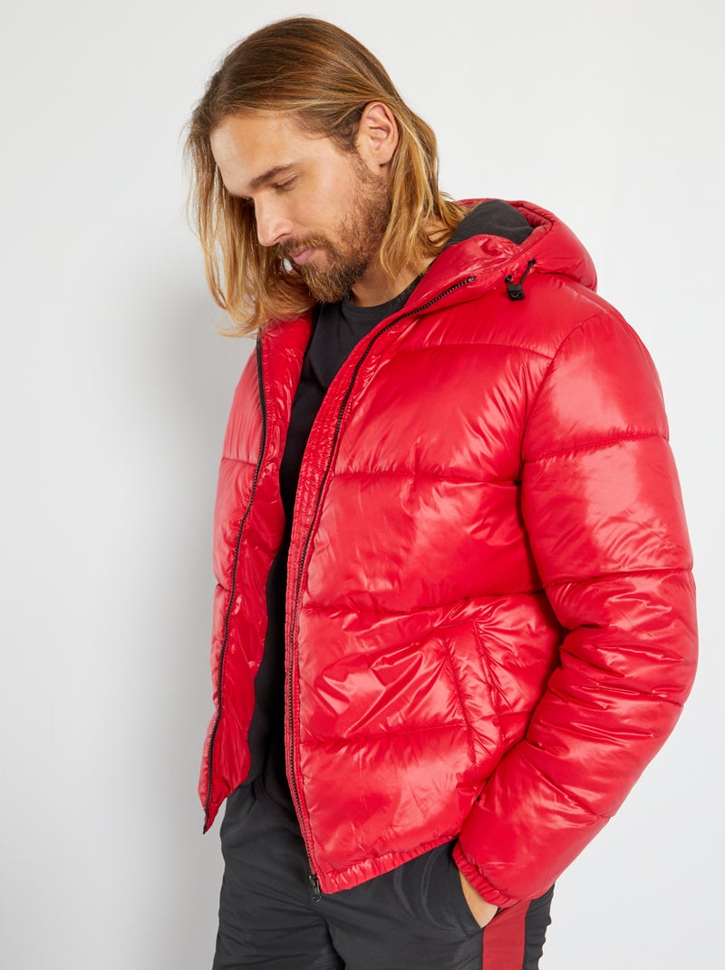 Blusão liso acolchoado VERMELHO - Kiabi