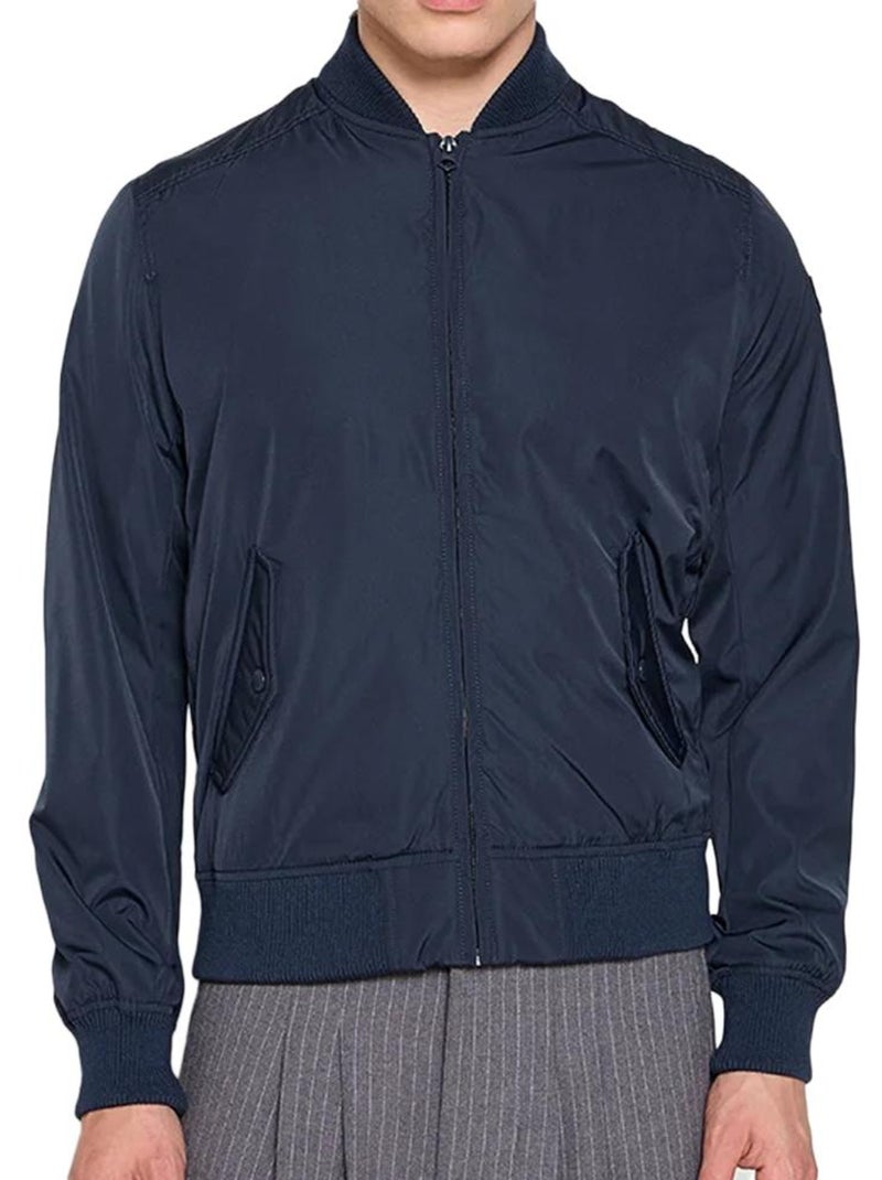 Blusão Masculino Schott ASTRA Azul-Marinho Azul-marinho - Kiabi