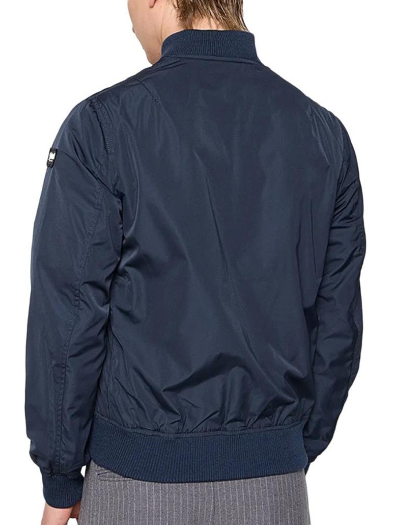 Blusão Masculino Schott ASTRA Azul-Marinho Azul-marinho - Kiabi