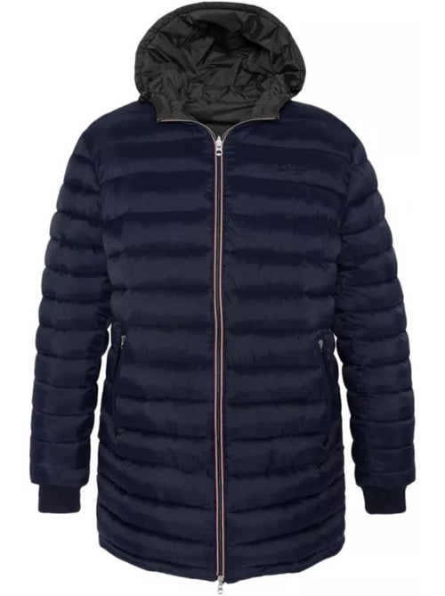 Blusão masculino schott river kaki/azul-marinho - Kiabi