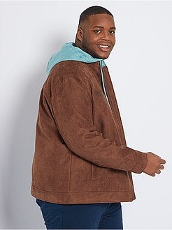 Blusão motard em camurça sintética - Kiabi