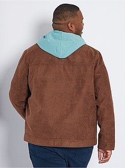 Blusão motard em camurça sintética - Kiabi