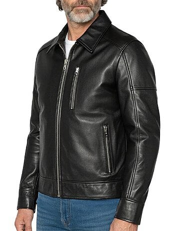 Blusão Preto de Homem Schott LCADAM