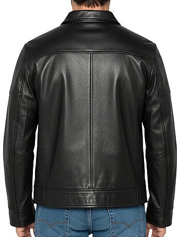 Blusão Preto de Homem Schott LCADAM