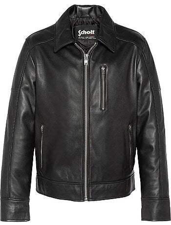 Blusão Preto de Homem Schott LCADAM