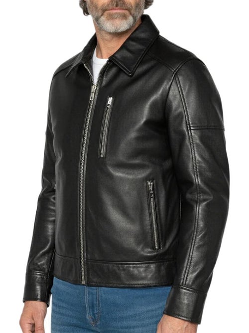 Blusão preto de homem schott lcadam - Kiabi Blusão preto de homem schott lcadam - Kiabi