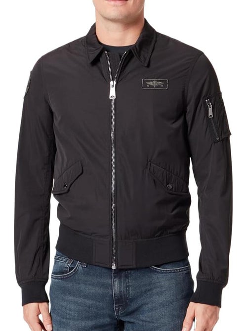 Blusão preto masculino schott cwu23 - Kiabi Blusão preto masculino schott cwu23 - Kiabi