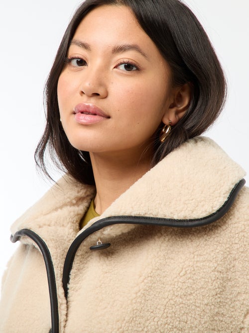 Blusão quente com efeito de pele de carneiro - Kiabi