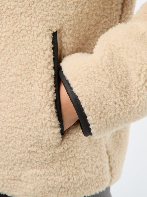 Blusão quente com efeito de pele de carneiro - Kiabi