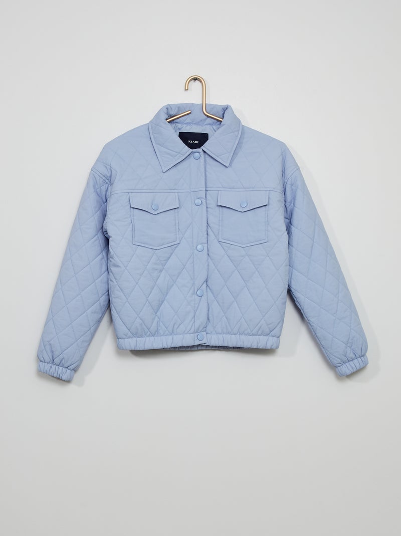 Blusão quilted AZUL - Kiabi