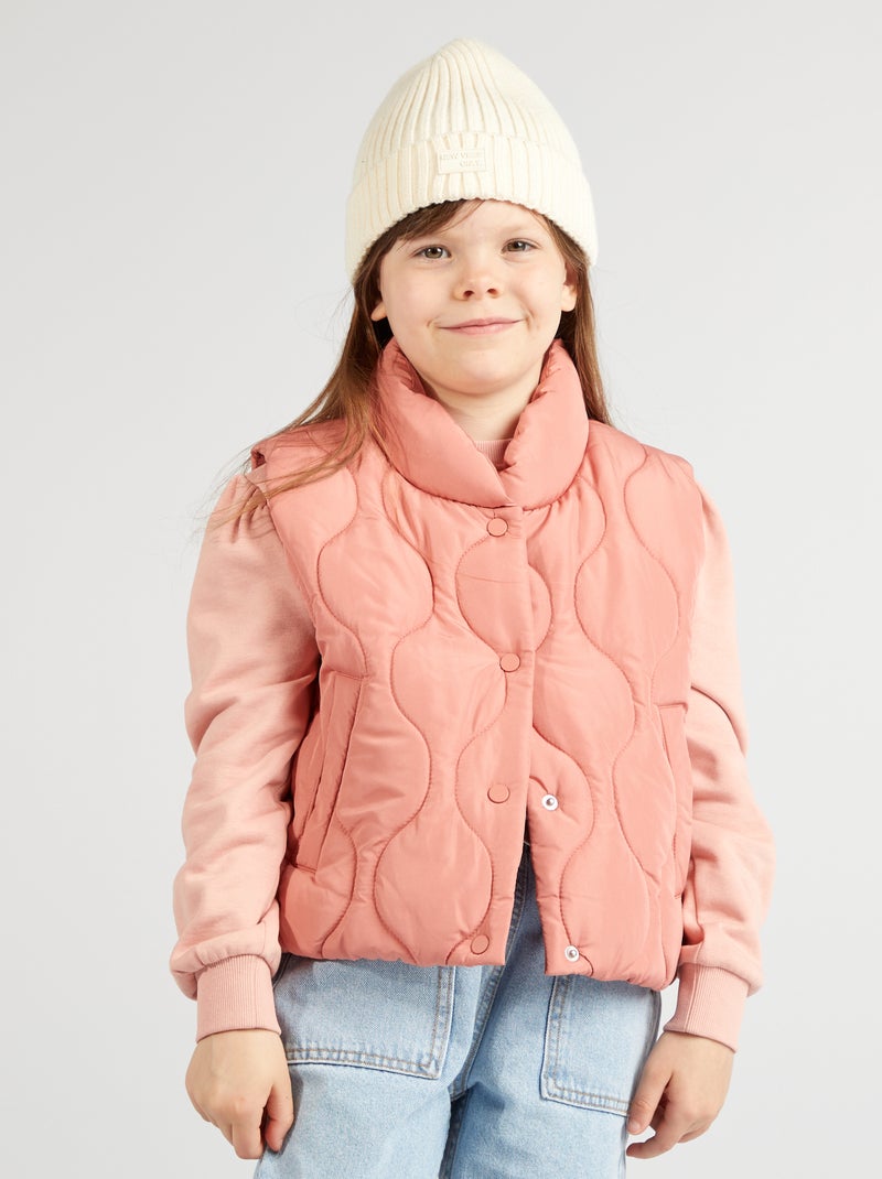 Blusão sem mangas acolchoado ROSA - Kiabi