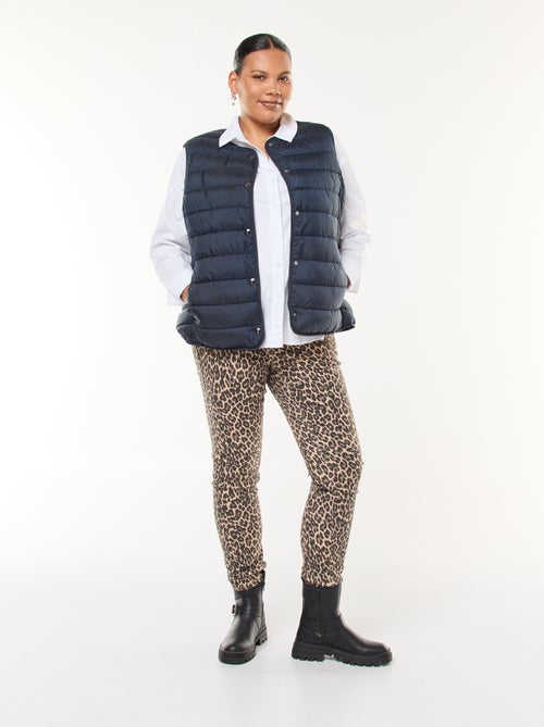 Blusão sem mangas com molas de pressão - Kiabi