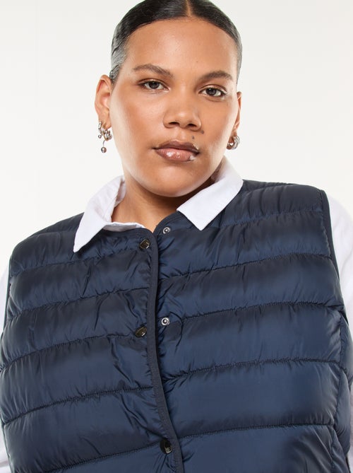 Blusão sem mangas com molas de pressão - Kiabi